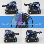 RC Spray Car 2.4G Four-Wheel Stunt Launch Water Polo Tank Car Boy Machine Armour Toy Car Watch Requires Additional Purchase