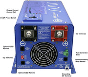4000 Watt Pure Sine Inverter Charger 48Vdc & 240Vac Input to 120 & 240Vac Split Phase Output 50 or 60 Hz