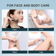 Face Massager Roller: Facial Roller Contouring Massager - Face Roller for Reduce Puffiness, Skin Tightening & Collagen Production, Clear Toxins, Face Lift