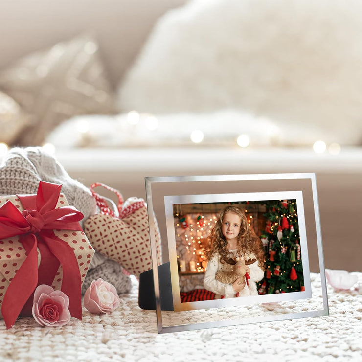 5X7 Picture Frames Modern 5 by 7 Inch Glass Picture Frame Friends Gifts for 5X7 Photos Display, Pack of 2