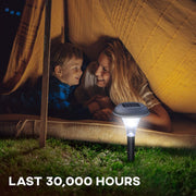 Best Solar Lights for Outdoor Pathway, 10 Brightest Light Set for Walkway, Patio, Path, Lawn, Garden, Yard Decor, Double Waterproof Seal, Large Led Landscape outside Post Lighting Lamps