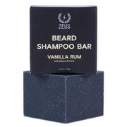Beard Shampoo Bar with All-Natural Oils for Men, Hydrating Soap for Face & Beard, Clarifies Skin & Fights Beardruff (Made in USA) Vanilla Rum