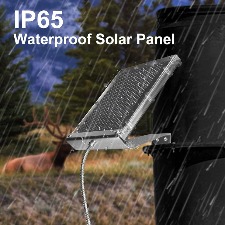 Solar Panel for Deer Feeder 6V 1.5W Waterproof Solar Battery Charger with Mounti
