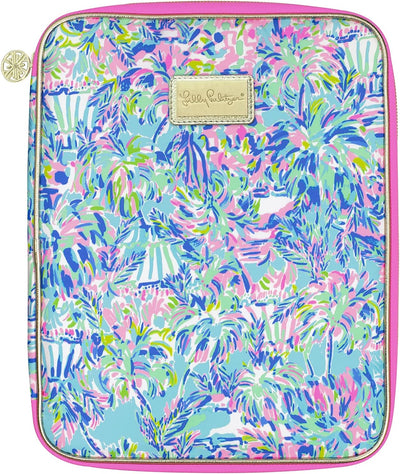 Blue Agenda Folio with Interior Pockets and Zip Close, Travel Portfolio Sized to Fit All Lilly Personal Planners, Cabana Cocktail
