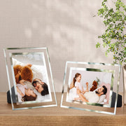 5X7 Picture Frames Modern 5 by 7 Inch Glass Picture Frame Friends Gifts for 5X7 Photos Display, Pack of 2