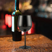 18 Oz Stemmed Stainless Steel Wine Glass Unbreakable Wine Glasses Drinking Glasses Wine Goblet Metallic Goblets for Outdoor Events Party Beach Pool Travel Wedding Anniversary