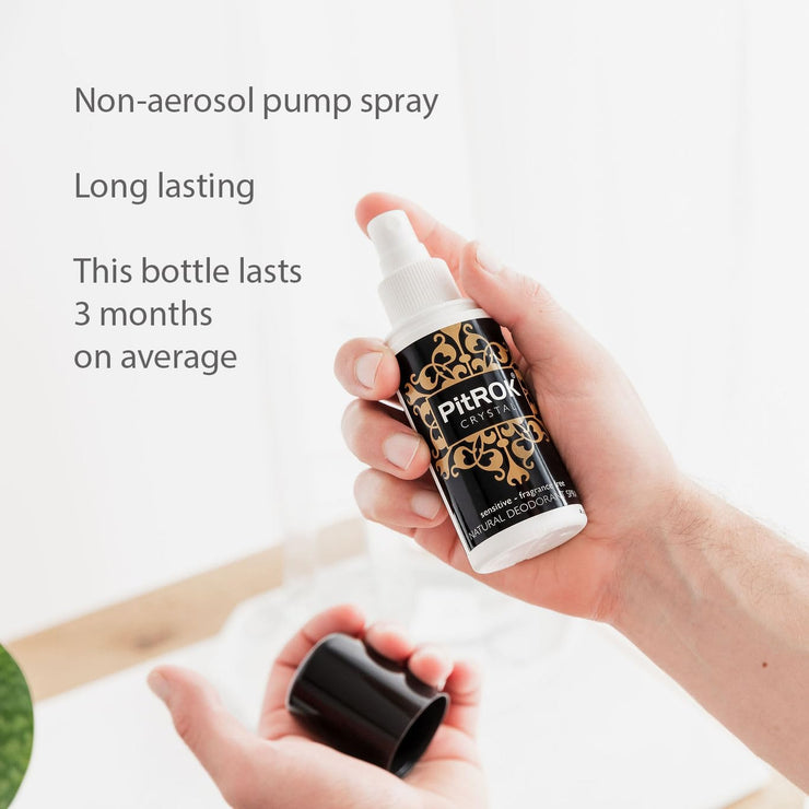 Pitrok Crystal - Natural Deodorant Spray - 100Ml