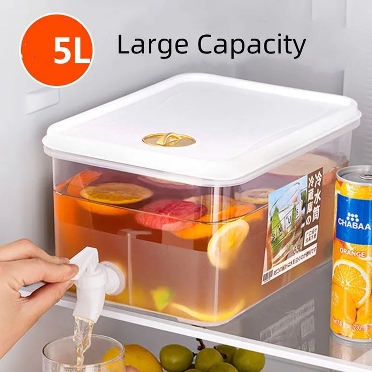 5L Beverage Dispenser with Faucet – Eco-Friendly Cold Water Kettle