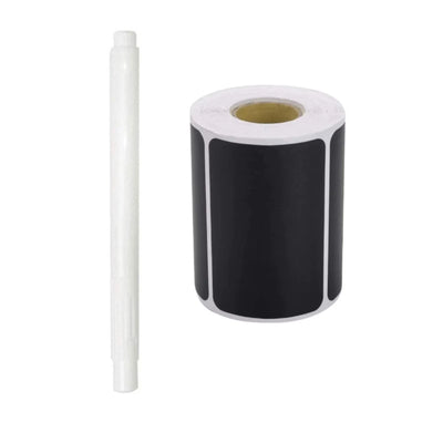120Pcs Shape Label Stickers Mason Jars Spice Bottle Pantry Food Storage Stickers Waterproof Reusable Blackboard Stickers
