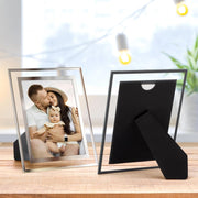 5X7 Picture Frames Modern 5 by 7 Inch Glass Picture Frame Friends Gifts for 5X7 Photos Display, Pack of 2