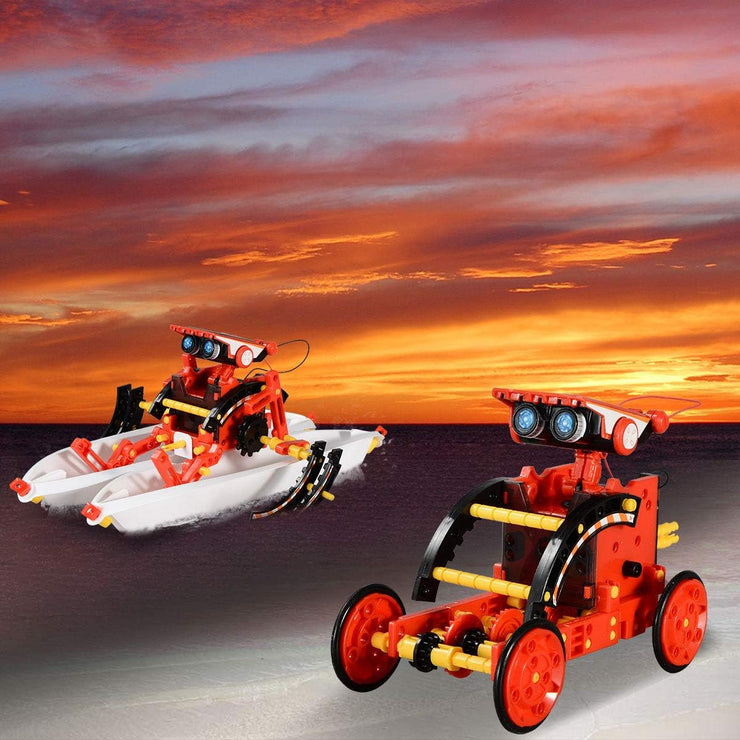 STEM Projects 12-In-1 Solar Robot Toys,Learning Science Experiment Kit, Easy to Build,Gifts for Kids Ages 8+ Year Olds Boys