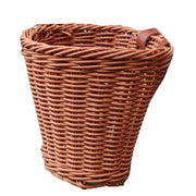 2023 Home Storage and Organization Bike Basket, Kids Front Handlebar Bike Basket, Rattan Woven Bicycle Basket