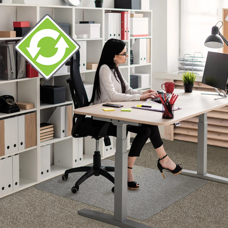 ® Enhanced Polymer Rectangle Chair Mat Carpets 36" X 48"