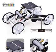 STEM Toy 4WD Car DIY Climbing Vehicle Motor Car Educational Solar Powered Car Engineering Car for Kids&Teens, Science Building Toys, Gifts Toys for 6-12 Year Old Boys Girls