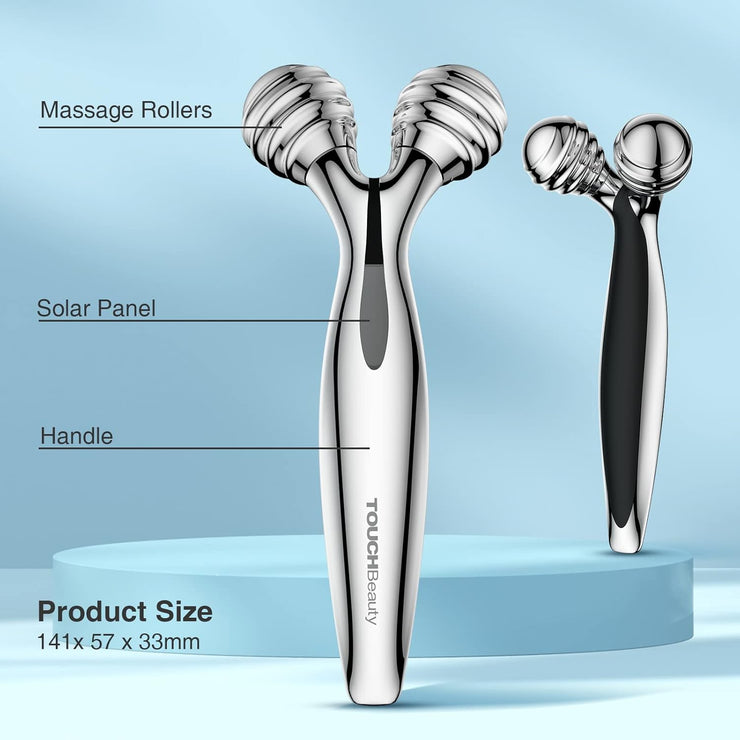 Face Massager Roller: Facial Roller Contouring Massager - Face Roller for Reduce Puffiness, Skin Tightening & Collagen Production, Clear Toxins, Face Lift