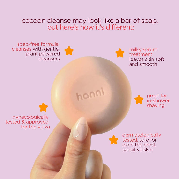 Cocoon Cleanse Serum with Shea Butter, Soap-Free Body Wash, Hydrating Cleanser with Eucalyptus, 3.7 Oz (2 Pack)