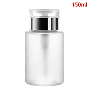60/150/180/250ML Nail Bottle Empty Press Pump Dispenser – Portable Plastic Liquid Polish Remover Cleaner for Makeup & Manicure Tools